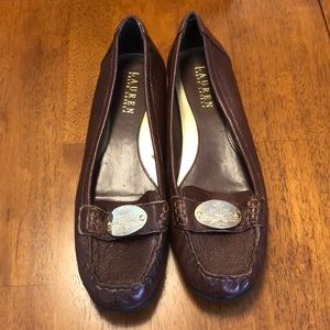 EUC brown Ralph Lauren loafers